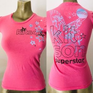 KITSON Los Angeles Vintage Y2K STUDDED Superstar TEE XS